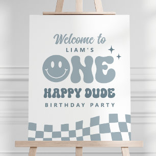 Póster Firma de bienvenida de la fiesta de cumpleaños de 