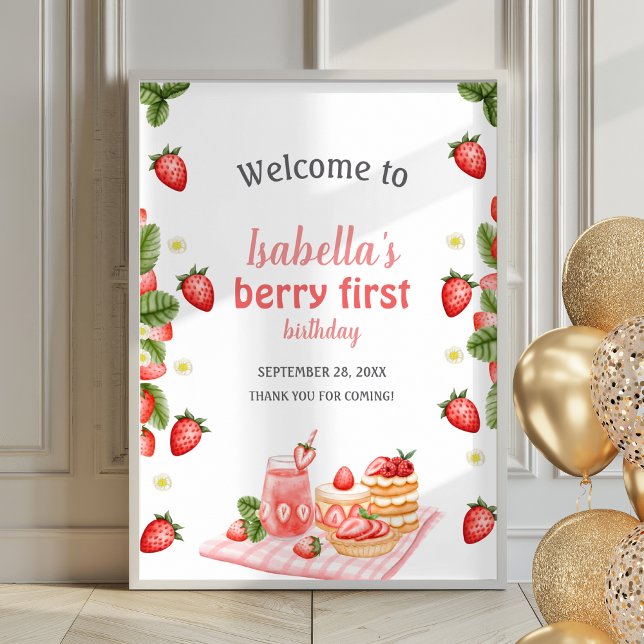 Póster Firma de bienvenida de Strawberry Berry First Berr (Subido por el creador)