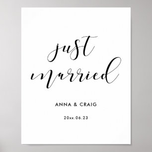 Póster Firma de boda casada