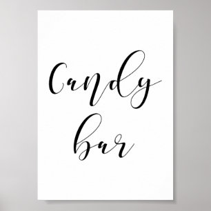 Póster Firma de boda de barra de control