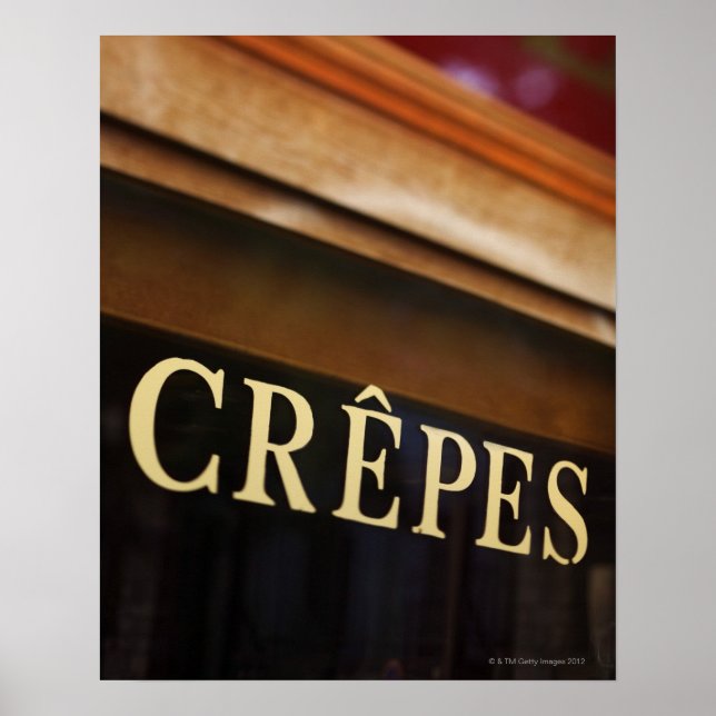 Póster Firma de crepes, París (Frente)