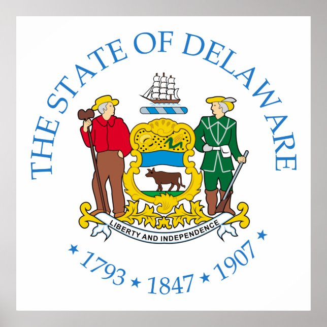 Póster Firma de Delaware (Frente)