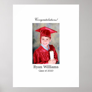 Póster Firma de fiesta de graduado en el tablero