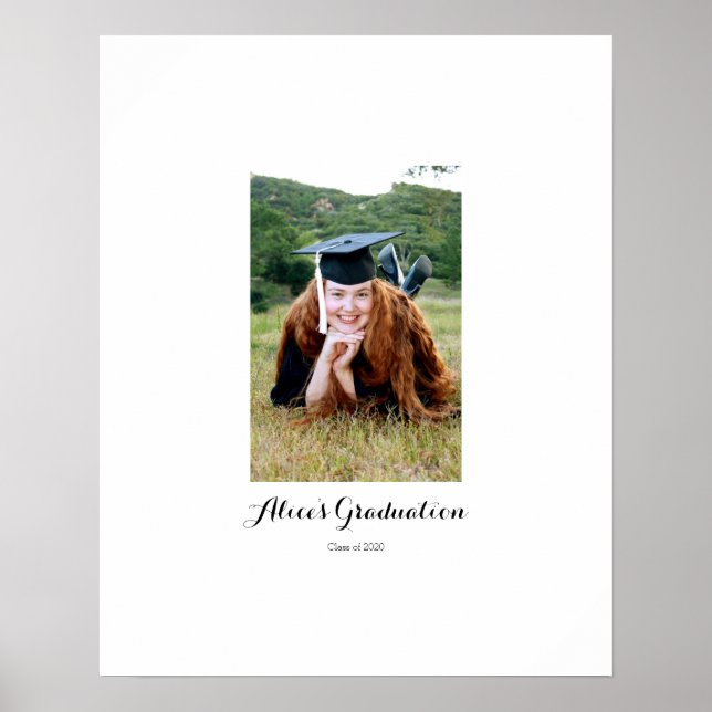 Póster Firma de fiesta de graduado en el tablero (Frente)