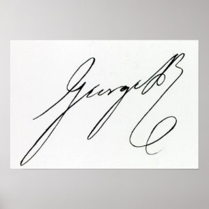 Póster Firma de George IV