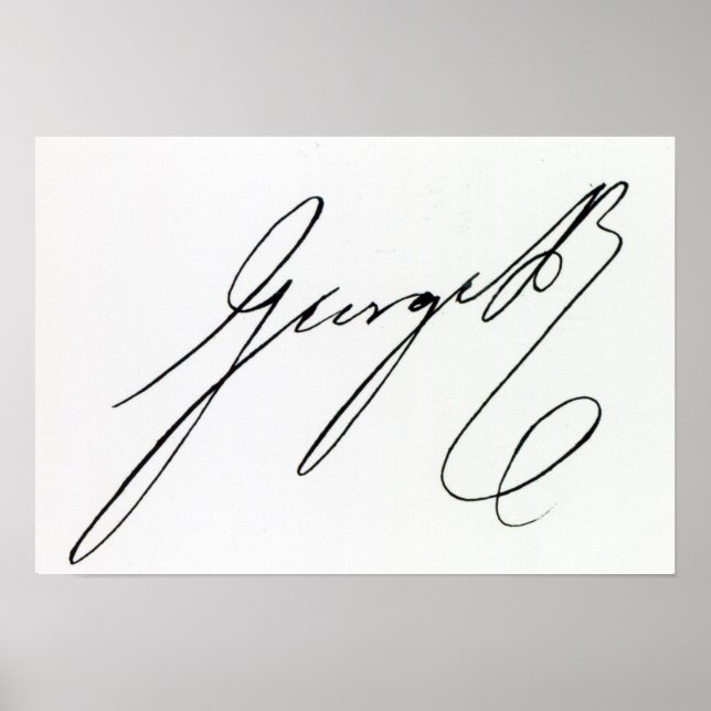 Póster Firma de George IV (Frente)