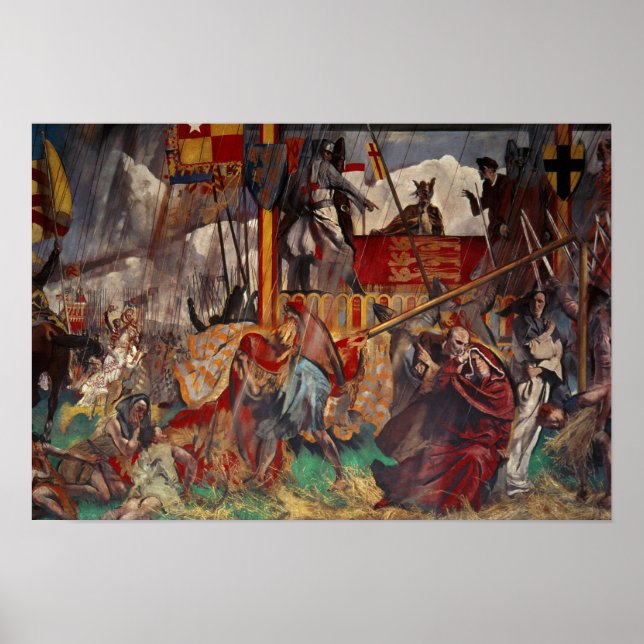 Póster Firma de la Carta Magna, 1215 (Frente)