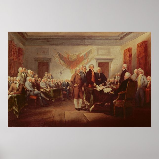 Póster Firma de la Declaración de Independencia (Frente)