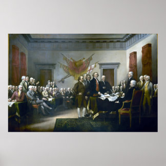 Póster Firma De La Declaración De Independencia
