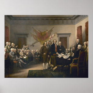 Póster Firma de la Declaración de Independencia