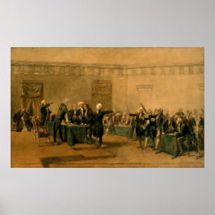 Póster Firma de la Declaración de Independencia