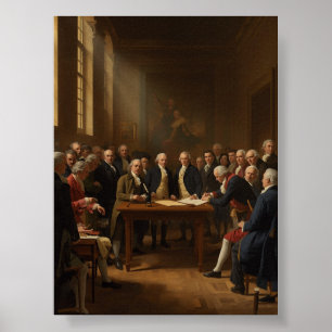 Póster Firma de la Declaración de Independencia - 1