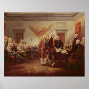 Póster Firma de la Declaración de Independencia, 4to