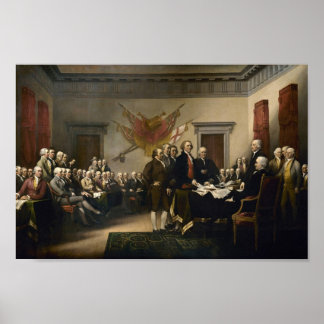 Póster Firma de la Declaración de Independencia Trumbull