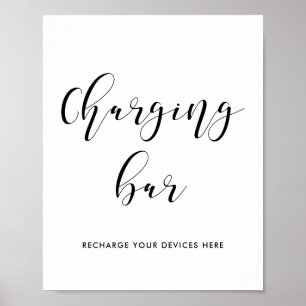 Póster Firma del boda de la barra de carga