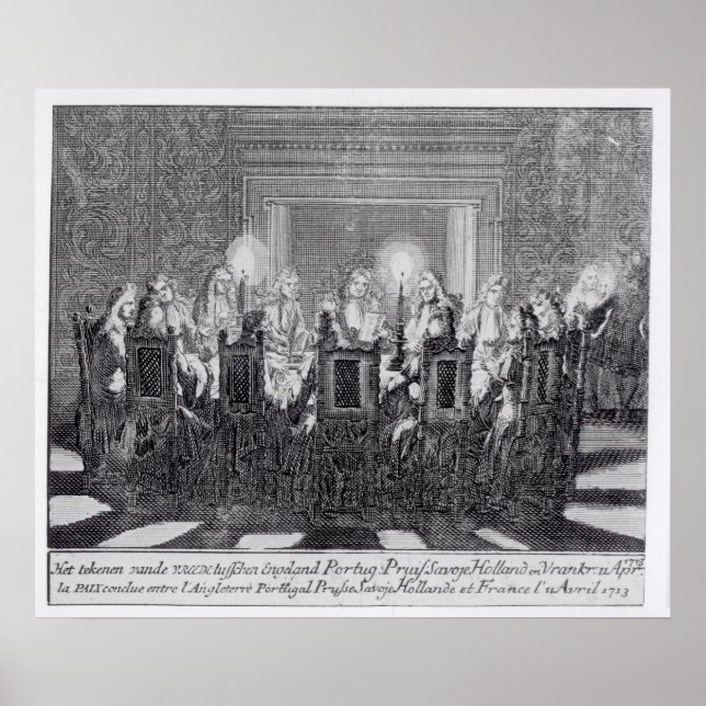 Póster Firma del Tratado de Utrecht (Frente)