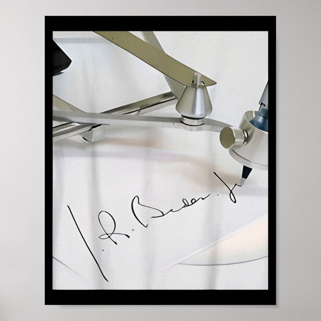 Póster Firma divertida de Autopen de Biden (Frente)