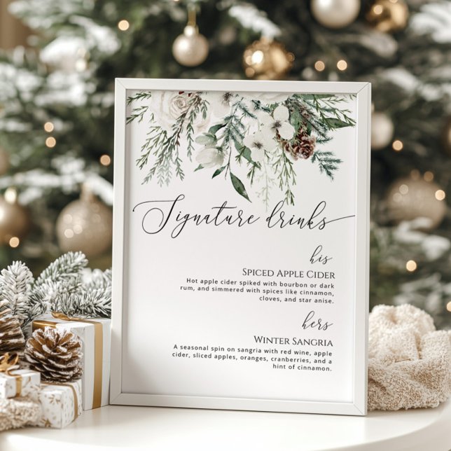 Póster Firma Evergreen bebe boda de invierno (Subido por el creador)