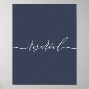 Póster Firma Marina Simple Única Reservada