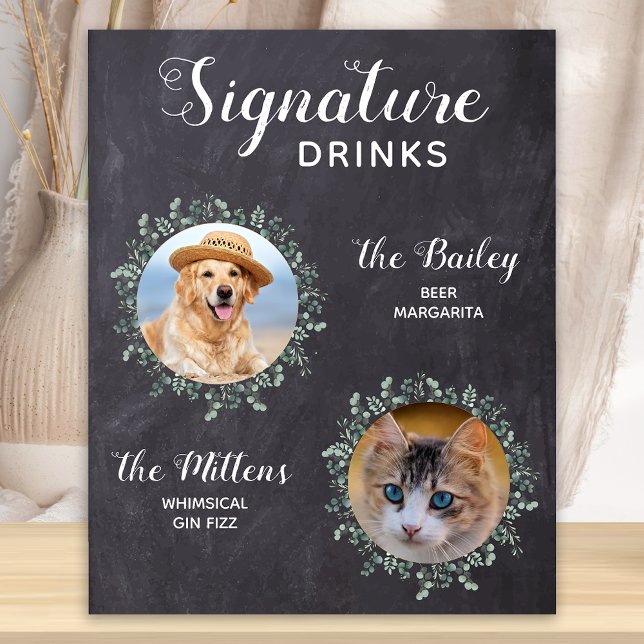 Póster Firma Rustic Dog Bebe cóctel Boda Mascota (Subido por el creador)