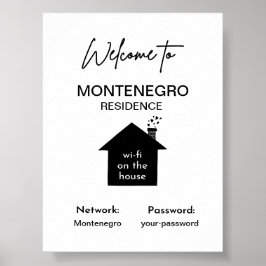Póster Firma wi-fi personalizada