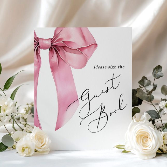 Póster Firme el Libro de Invitados Arco Rosa guión Desped (Subido por el creador)