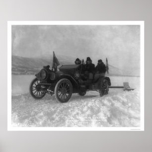 Póster First Auto from Dawson to Whitehorse, Alaska 1912