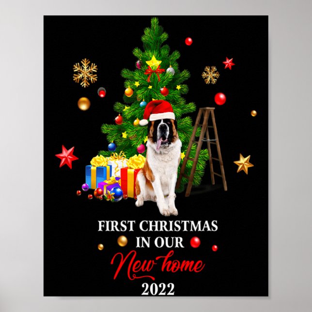 Póster First Christmas In Our New Home Xmas For Bernard T (Frente)