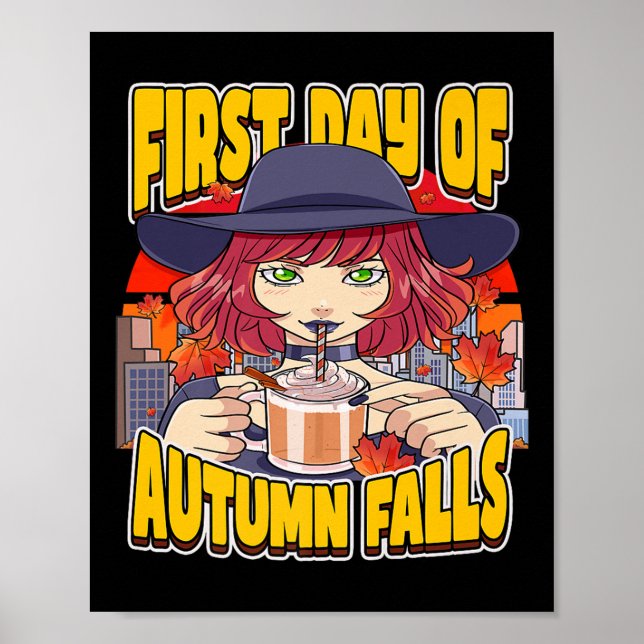 Póster First Day Of Autumn Falls September Autumnal Equin (Frente)