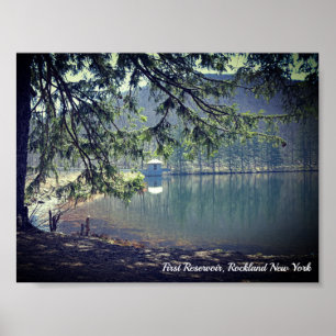 Póster First Reservoir in Rockland County Postcard