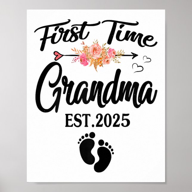 Póster First Time Grandma 2025 Mothers Day Promoted To Gr (Frente)
