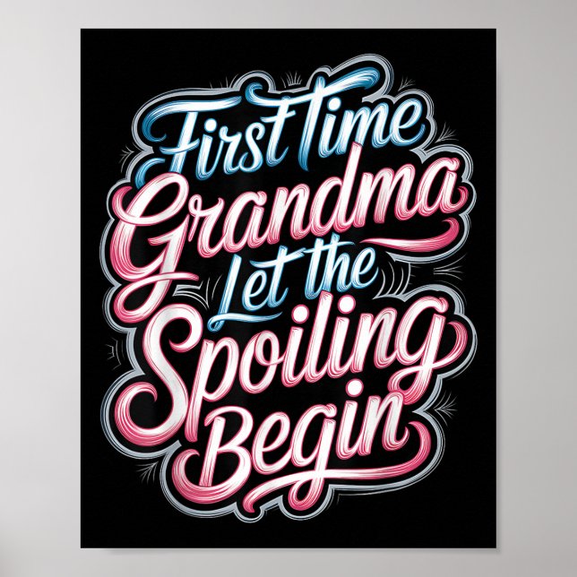 Póster First Time Grandma Let The Siling Begin 2025 New G (Frente)