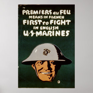 Póster First to Fight In English