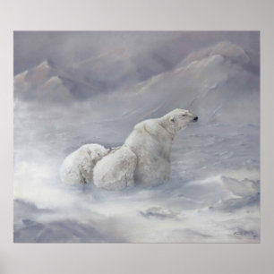 Póster "First Winter" UV Canvas Print