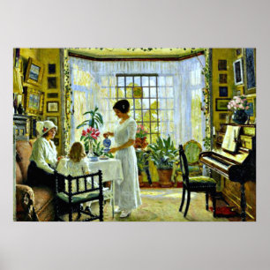 Póster Fischer - Té de la tarde