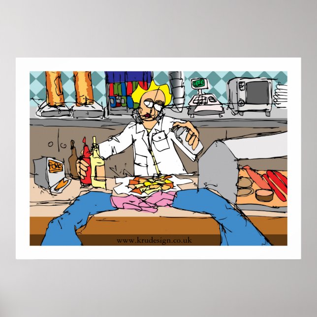 Póster Fish and Chips (Frente)