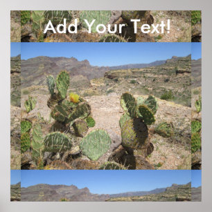 Póster Fish Creek Hill Vista Pricky Cactus