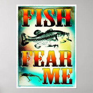 Póster Fish Fear Me Poster