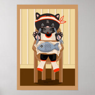 Póster Fish for Dinner Poster