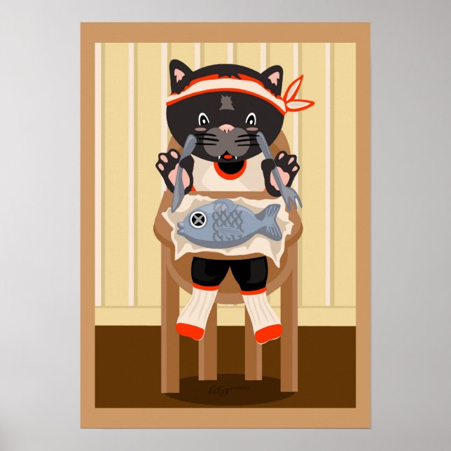 Póster Fish for Dinner Poster (Frente)