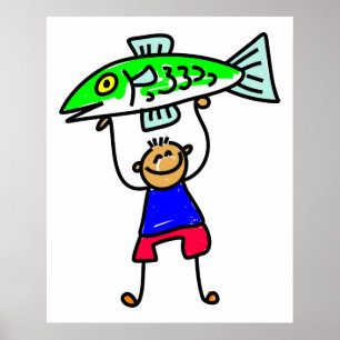 Póster Fish Kid