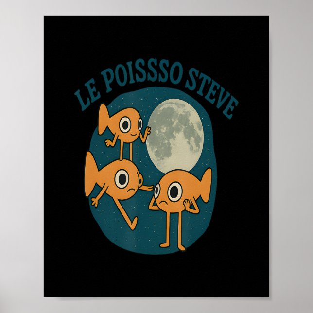Póster Fish Le Poisson Steve Funny Fish (Frente)