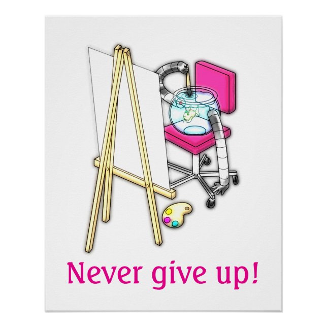 Póster Fish Painter ("Water Color") -  (Anverso)