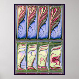 Póster Fish Tank Fractal