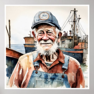 Póster Fisherman - Imágenes de archivo