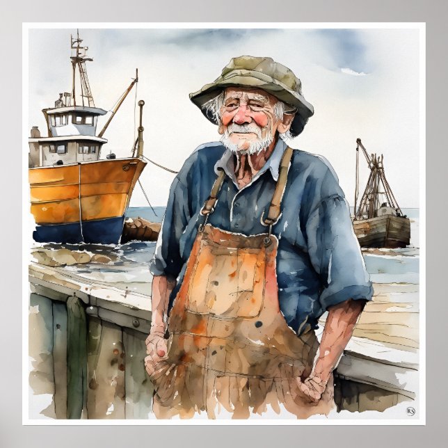 Póster Fisherman - Imágenes de archivo (Frente)