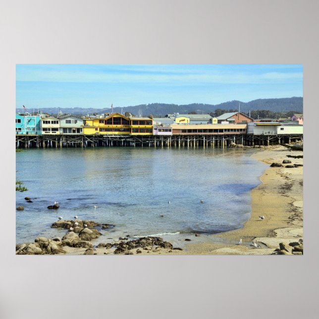 Póster Fisherman's Wharf en Poster de Monterey, Californi (Frente)