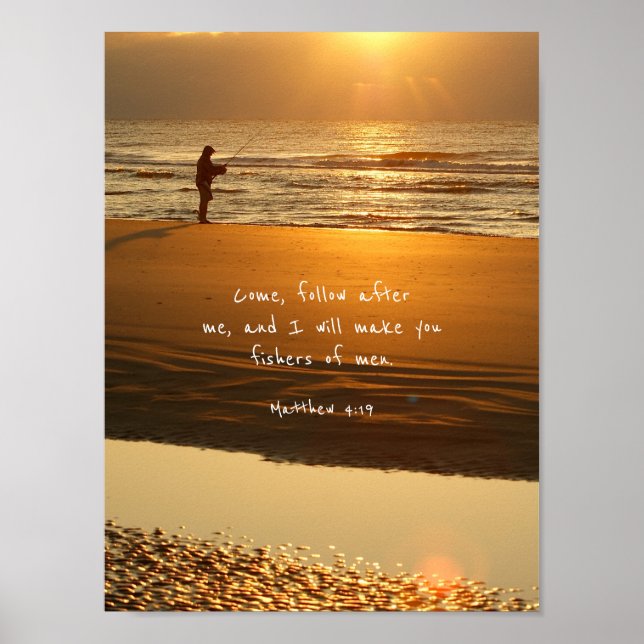 Póster Fishers of Men Sunrise Beach Poster Print (Frente)