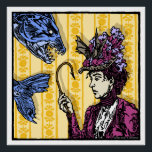 Póster Fishhook - Pop Gótico Nightmare Surreal Art<br><div class="desc">Fishhook (uno de los 6 diseños) de la serie "Pop Gótico Nightmare" 2022 del artista norteamericano Dean A. Kendrick. poster brillante de 20" x 20". Las peces de tigre azules virtuales son nadadores de aire y pueden estar intentando. Mantengan un anzuelo a mano. Un arte gótico/pop híbrido dibujado a mano...</div>