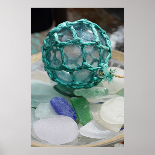 Póster Fishing float on glass, Alaska (Frente)